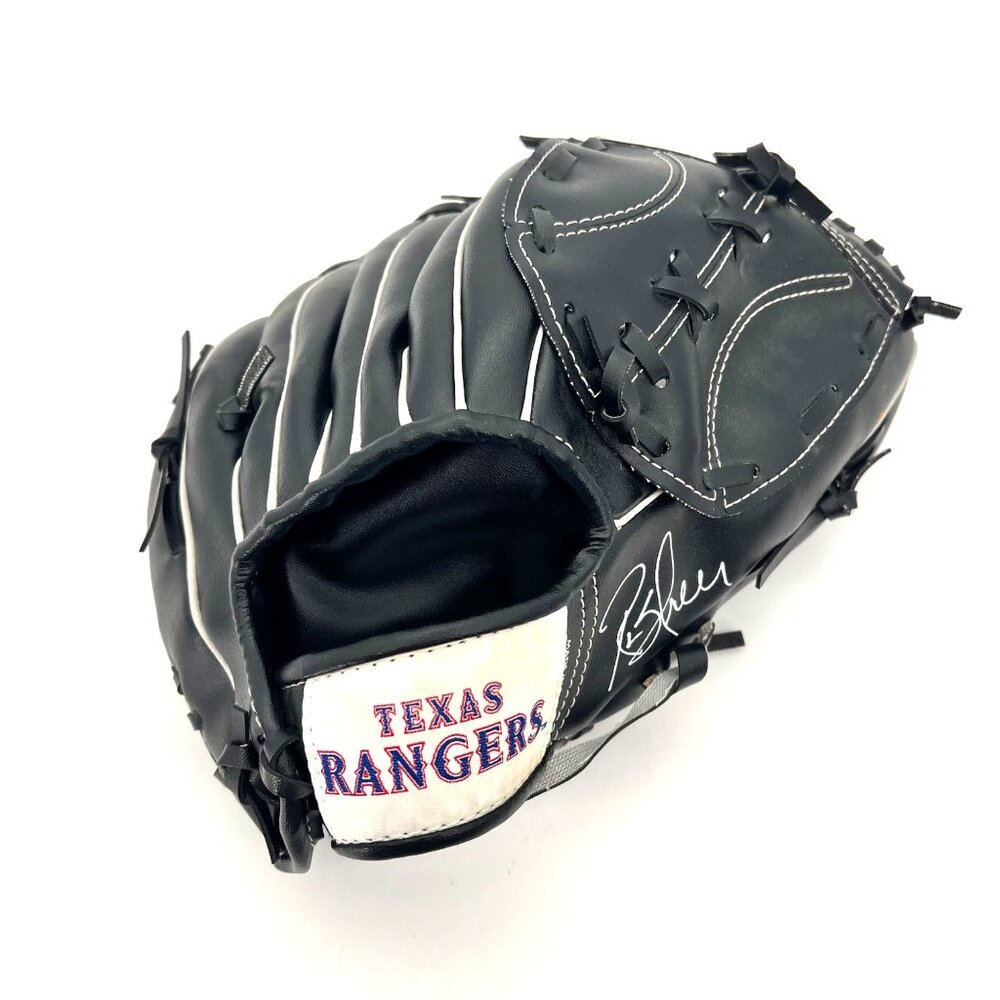 Texas Rangers Baseball Glove Rusty Greer Faux Leather Dr. Pepper Albertsons Logo